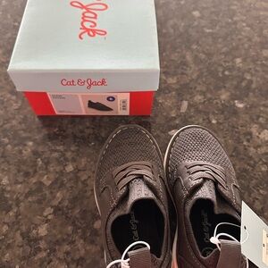 Cat & Jack Toddler Boys Knit Lace-Up Sneaker in Gray